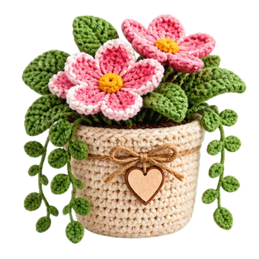 Handmade crochet home decor