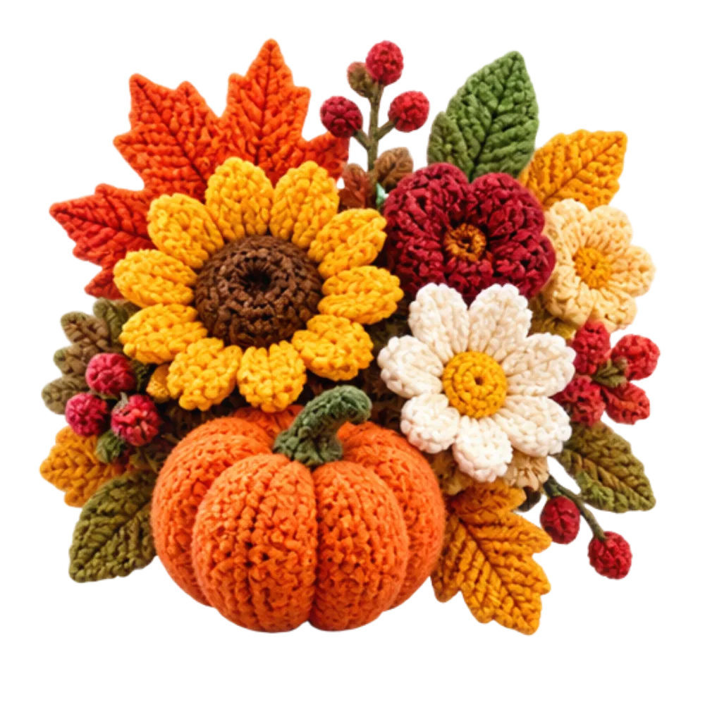 Seasonal handmade crochet decorations