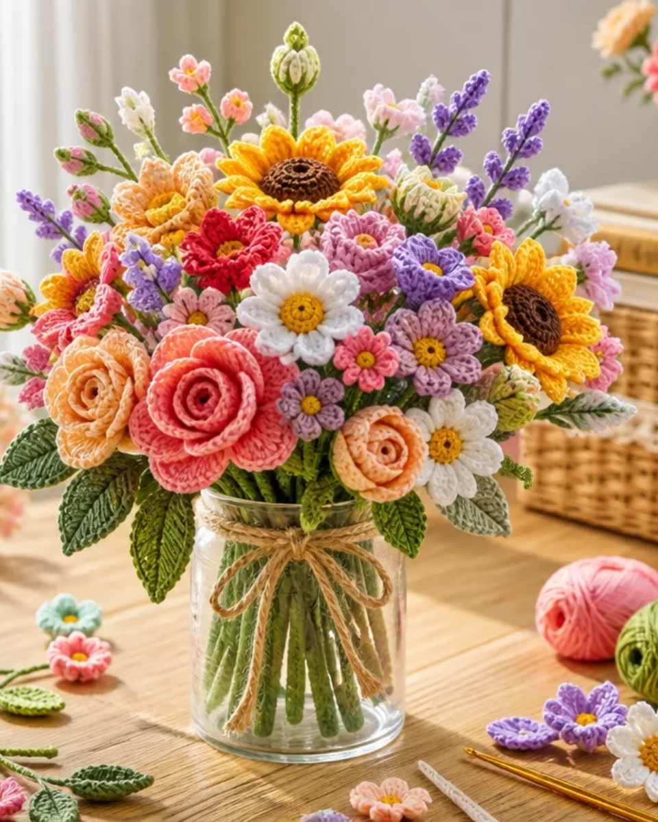 Crochet Bouquet Color Planning Guide