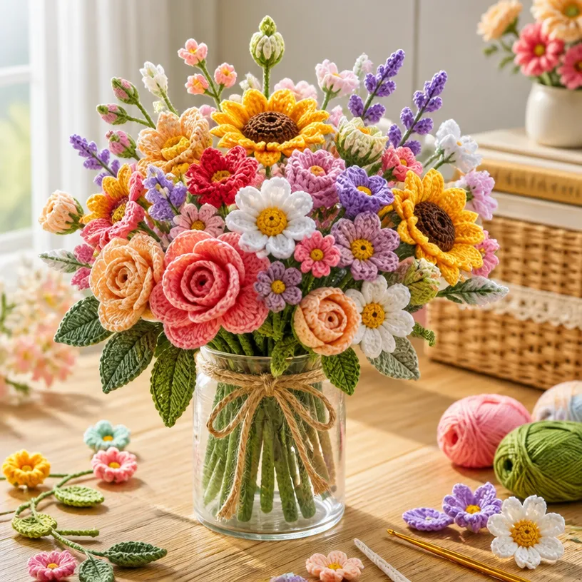 Crochet Bouquet Color Planning Guide