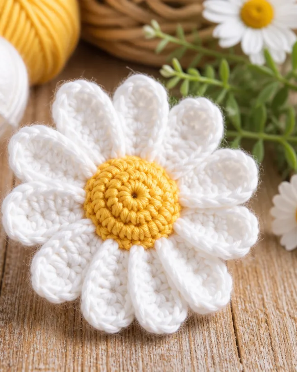 Crochet Daisy Flower