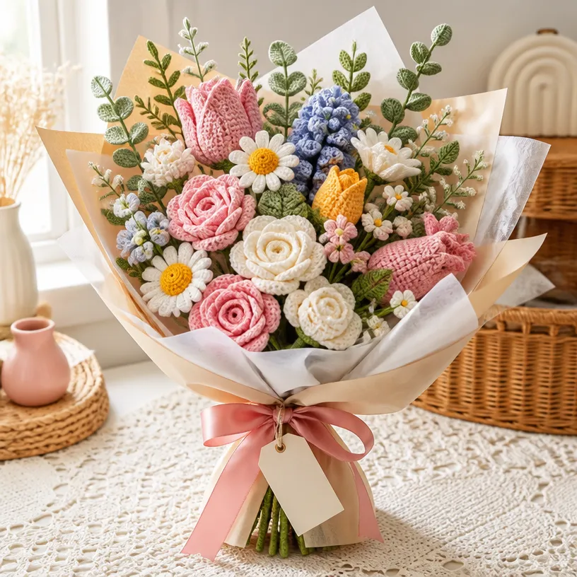 Crochet Flower Bouquet