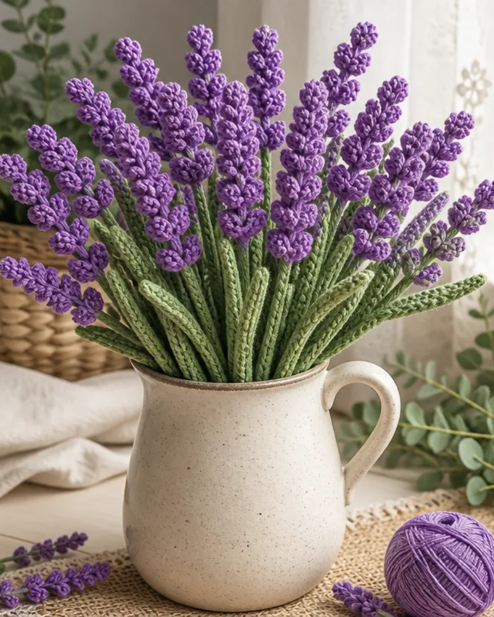 Crochet Lavender Stem