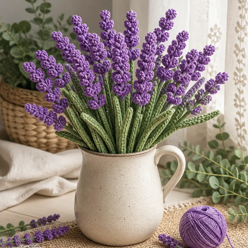 Crochet Lavender Stem