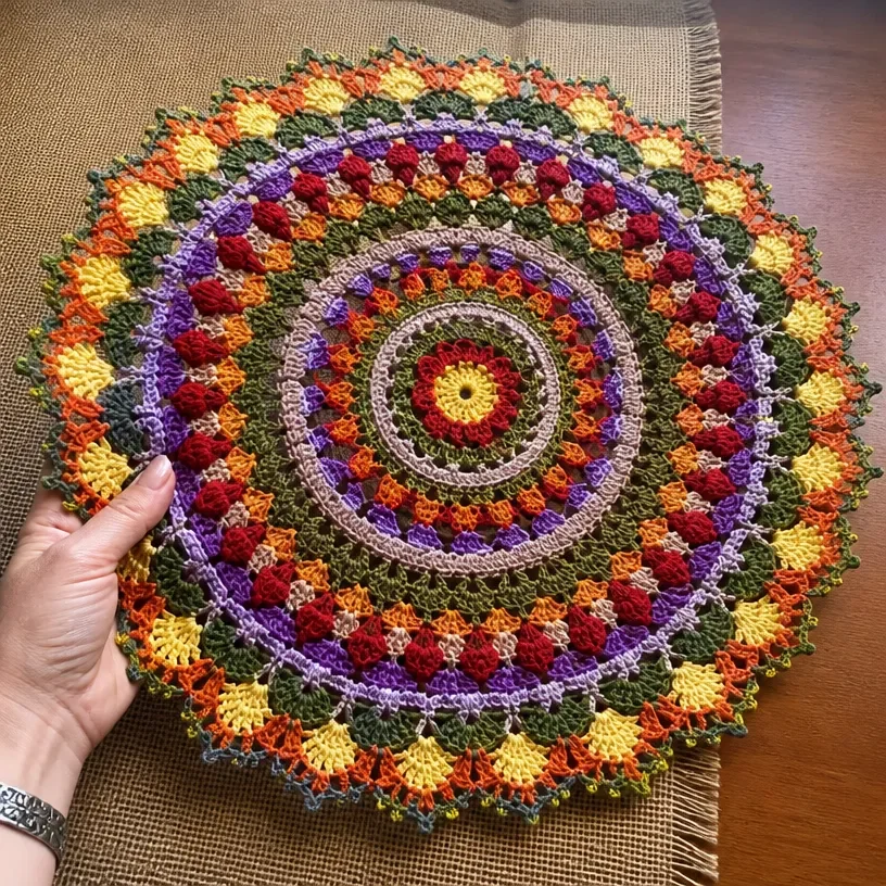 Crochet Mandala Doily Pattern