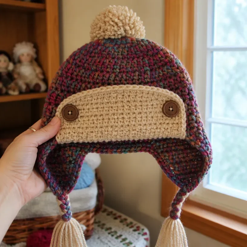 Crochet Chic Aviator Hats Pattern