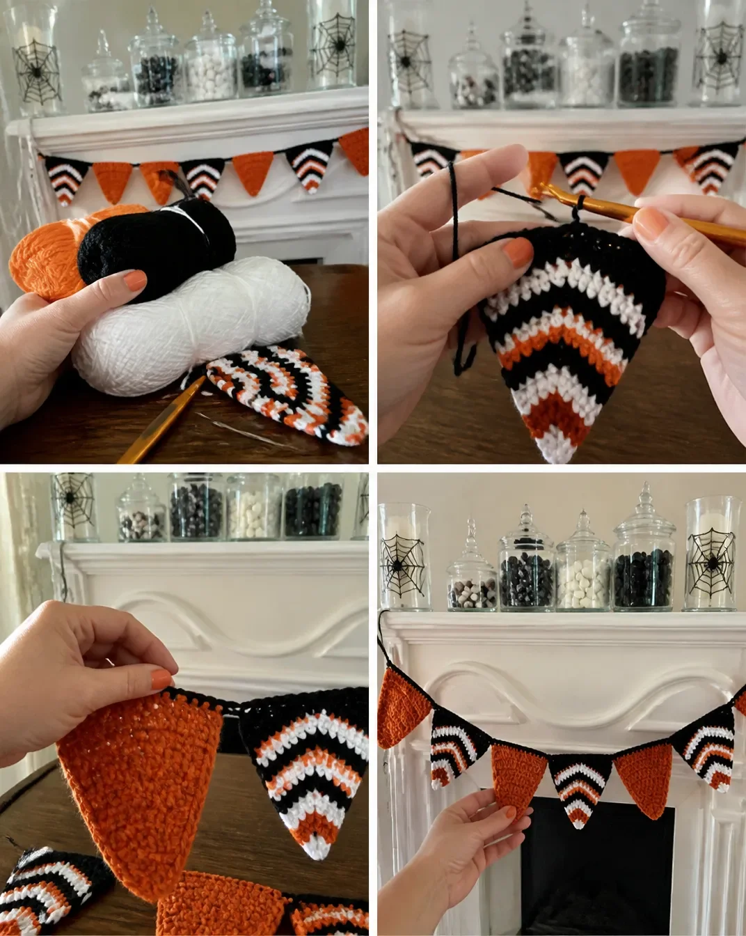 Crochet Halloween Decor Party Banner Pattern