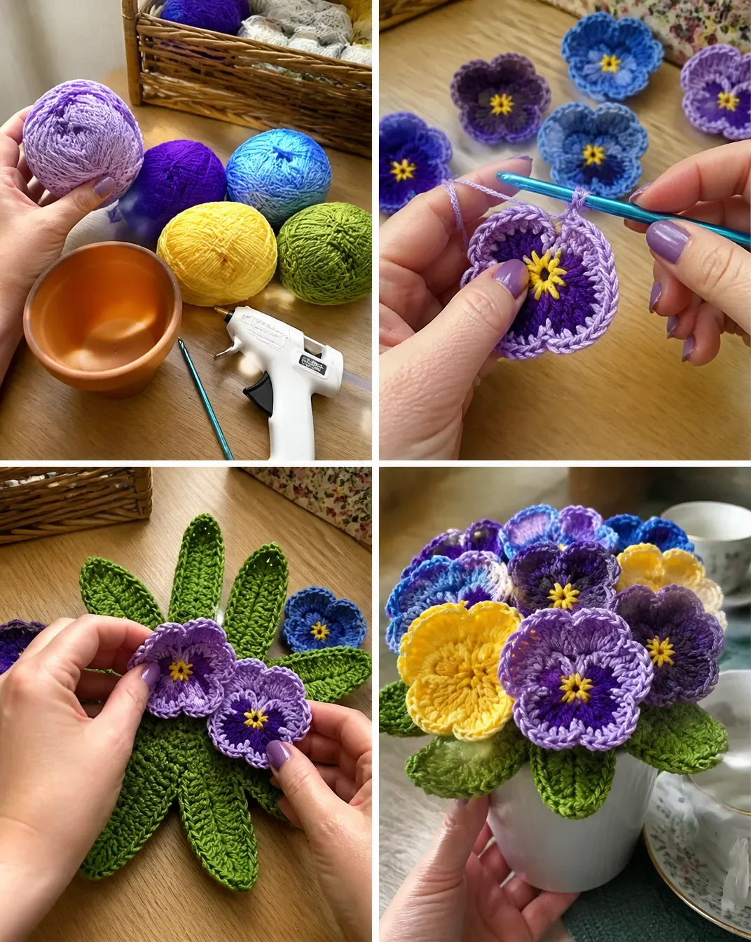 Pansy Bouquet Pattern