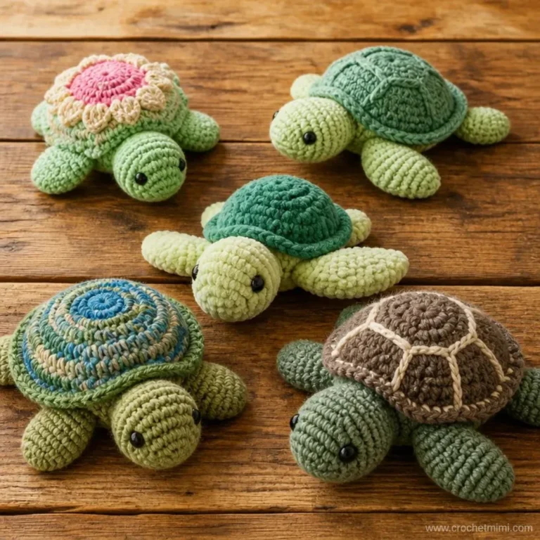 Crochet Turtles: Comparing Five Construction Methods