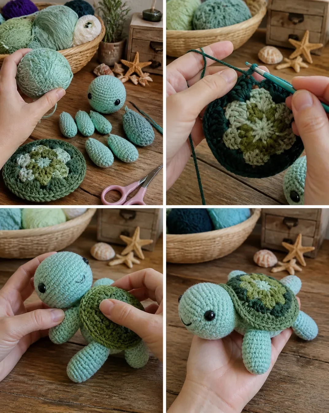 Crochet Turtles: Comparing Five Project Constructions